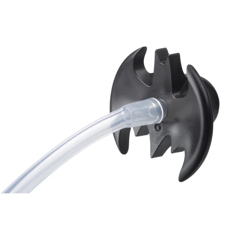 Taza con pajita flexible con pesa Batman