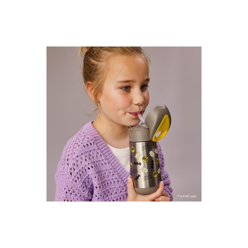 Botella térmica con pajita 350 ml - Batman