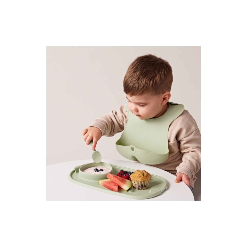 Babero silicona Bbox - Sage