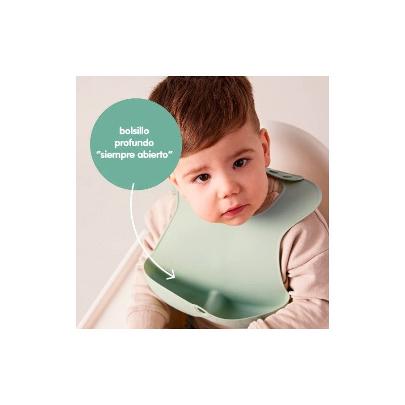 Babero silicona Bbox - Sage