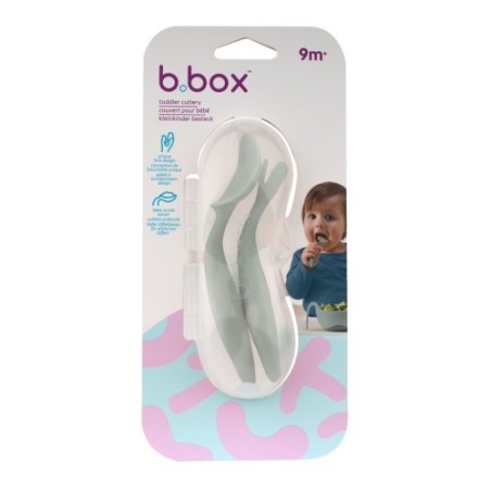 Cubiertos infantiles con cajita blw - Sage