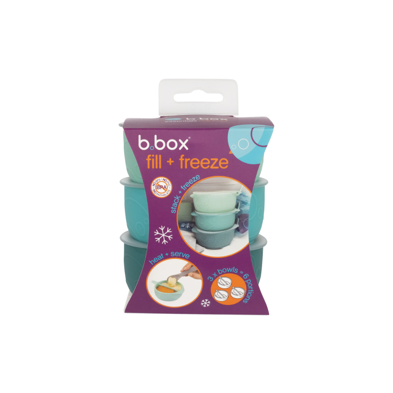 Depósitos para congelar comida con compartimentos  tapas Fill + Freeze (3ud.)
