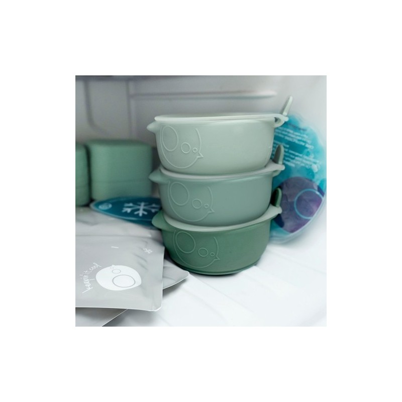 Depósitos para congelar comida con compartimentos  tapas Fill + Freeze (3ud.)