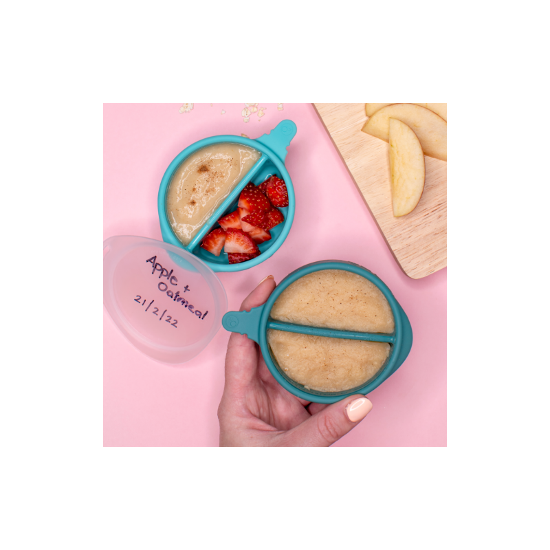 Depósitos para congelar comida con compartimentos  tapas Fill + Freeze (3ud.)