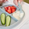 Plato 2 en 1 con ventosa y compartimentos extraíbles - Sage