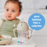 Taza con pajita flexible con pesa - Sage