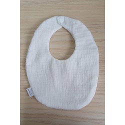 Babero mediano blanco bambula