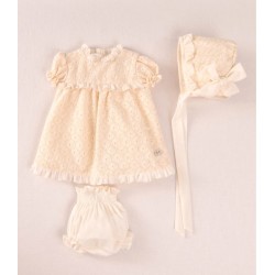 Vestido bordado bebé 3p José Varón