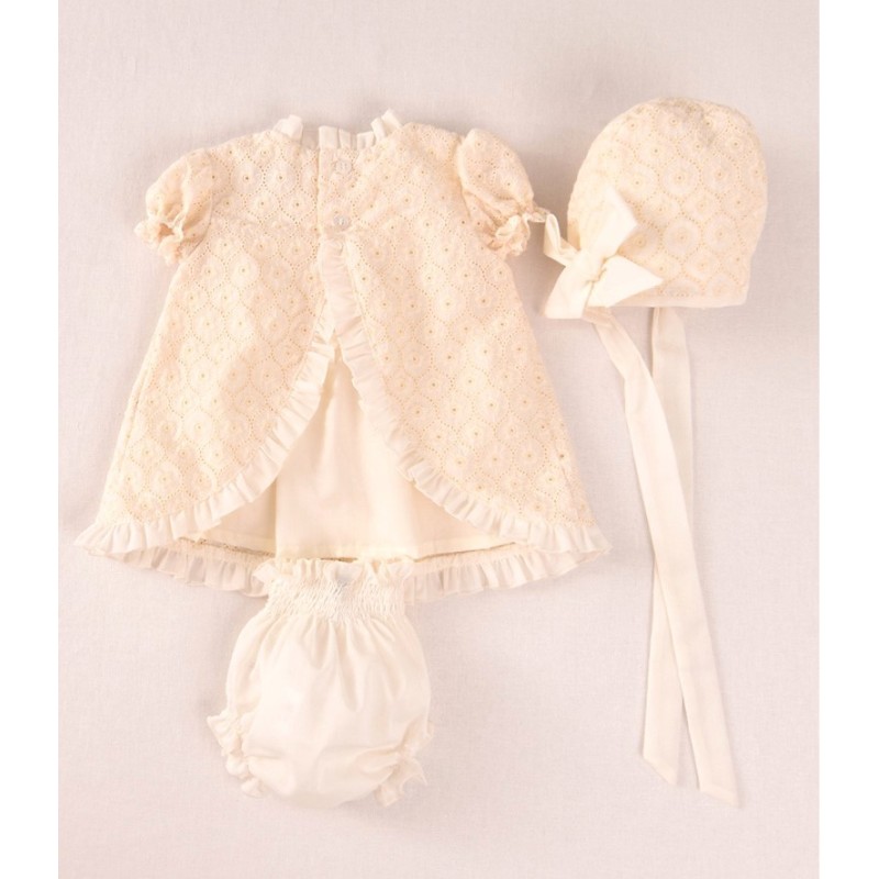 Vestido bordado bebé 3p José Varón