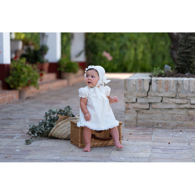 Vestido bordado bebé 3p José Varón