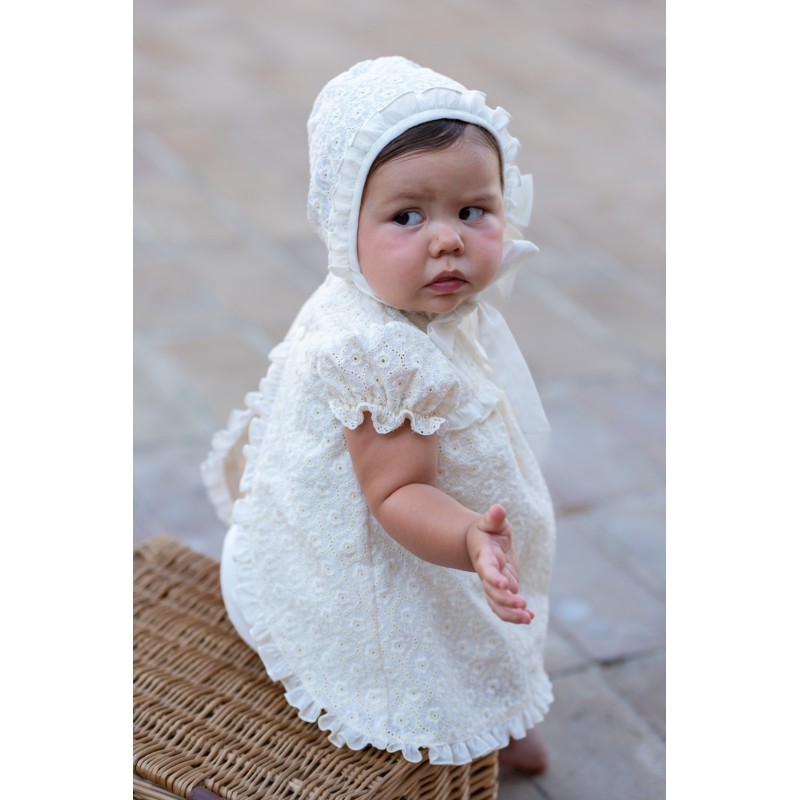 Vestido bordado bebé 3p José Varón