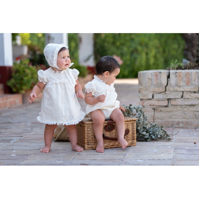Vestido bordado bebé 3p José Varón