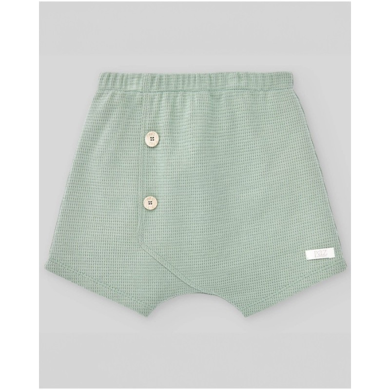Pantalón corto niño verde menta  Colección primavera-verano 2025 de la marca española Paz Rodriguez