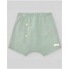 Pantalón corto niño verde menta  Colección primavera-verano 2025 de la marca española Paz Rodriguez