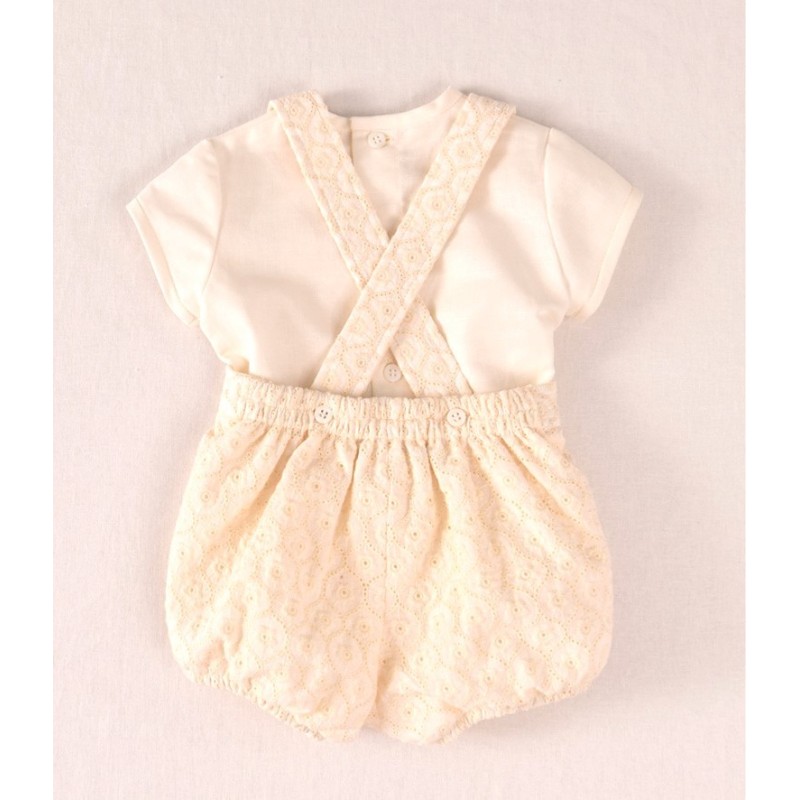 Conjunto bordado bebe 2 p José Varón
