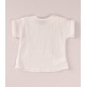 Blusa blanca botones madera Jose Varon