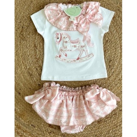 Conjunto Bba Caballo Rosa