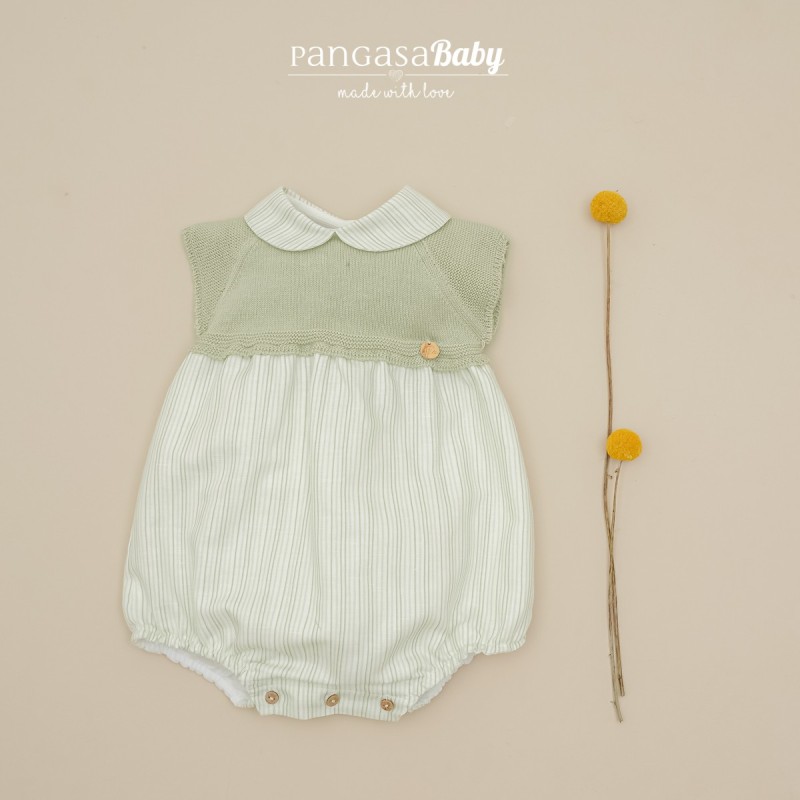 Pelele rayas verde Pangasa