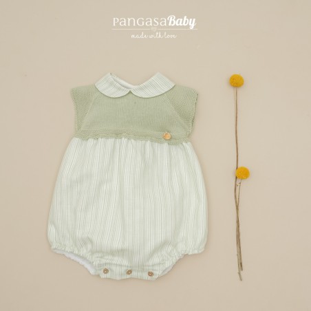 Pelele rayas verde Pangasa