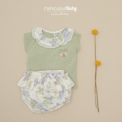 Conjunto braguita flores Pangasa