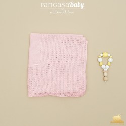 Toquilla calada rosa empolvado Pangasa