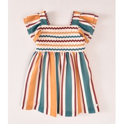 Vestido rayas tricolor Jose Varon