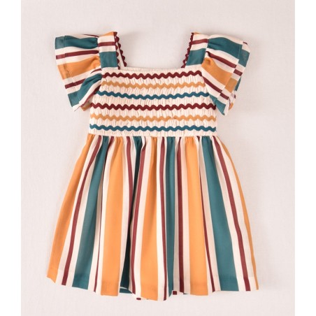 Vestido rayas tricolor Jose Varon