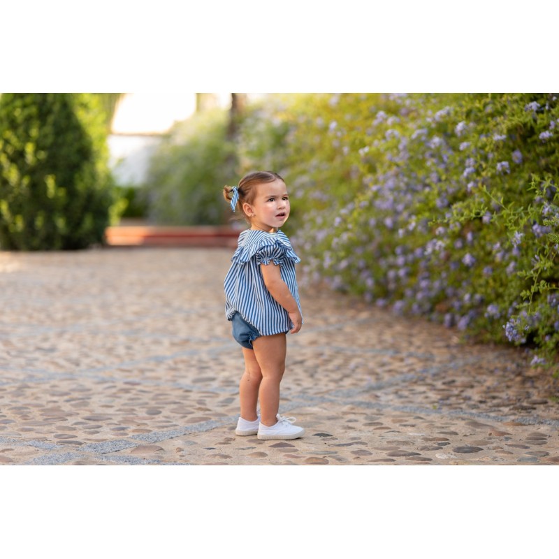 Blusa bebe rayas azules Jose Varon
