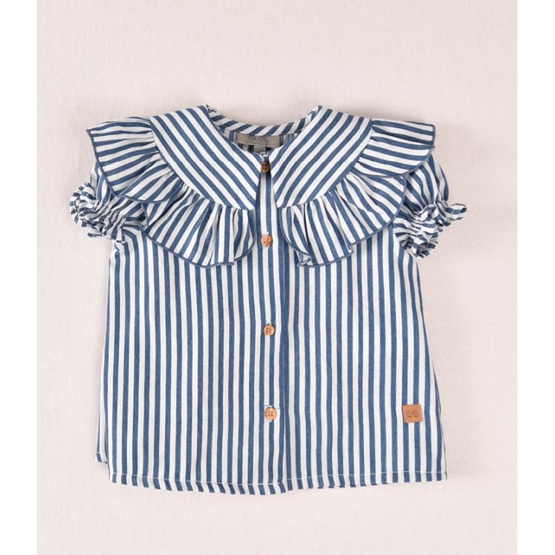 Blusa niña rayas azules Jose Varon