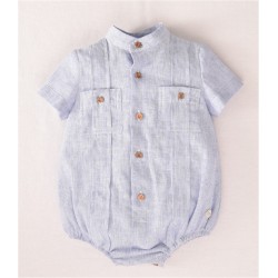 Pelele bolsillos bebe azul Jose Varon