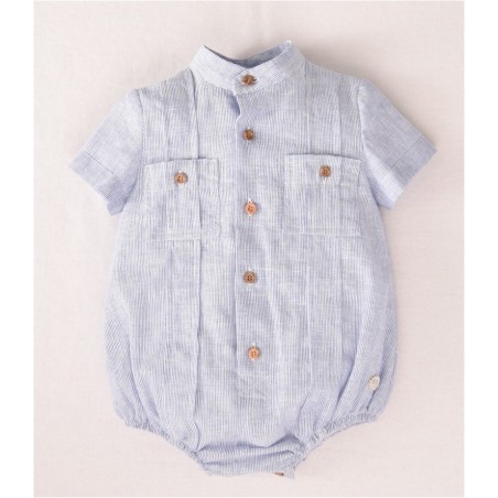 Pelele bolsillos bebe azul Jose Varon