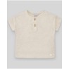 Camiseta niño  "nabor" crudo  Colección primavera-verano 2025 de la marca española Paz Rodriguez