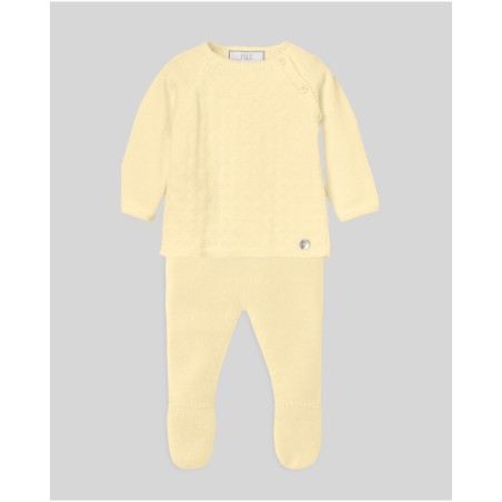 Conjunto jubon + polaina amarillo Paz Rodriguez