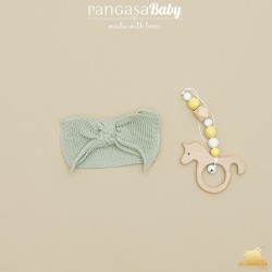 Diadema verde hoja Pangasa