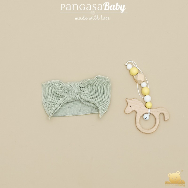 Diadema verde hoja Pangasa