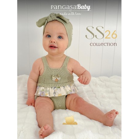 Peto Punto Flores Verde Pangasa