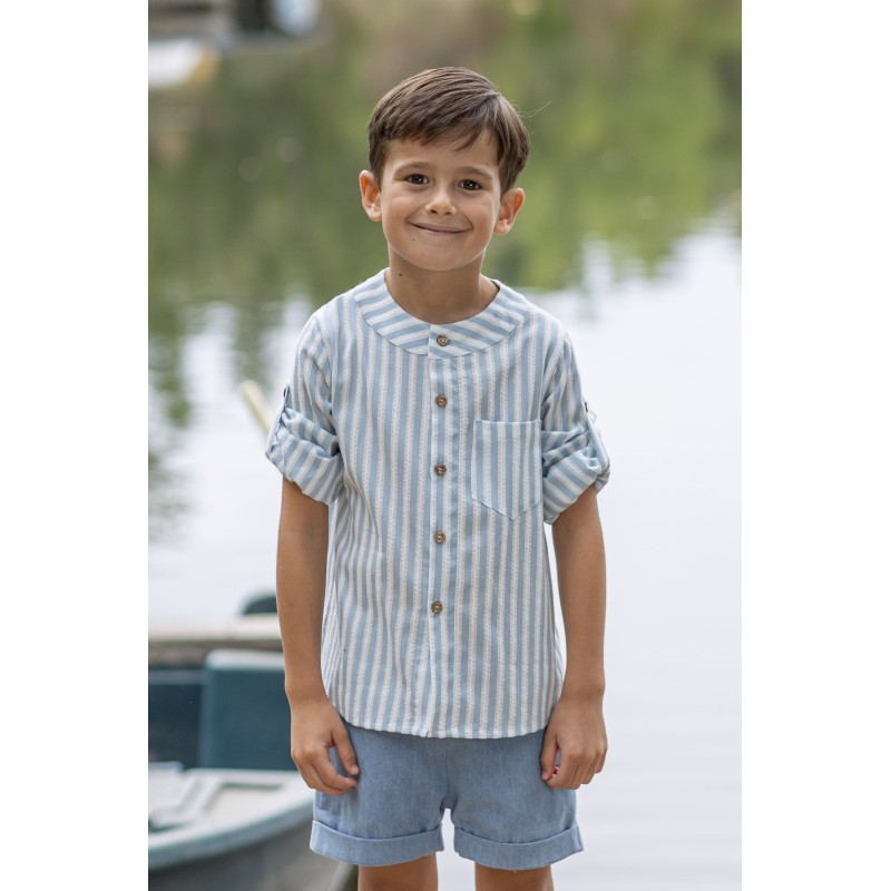 Camisa niño rayas azahar Boetie