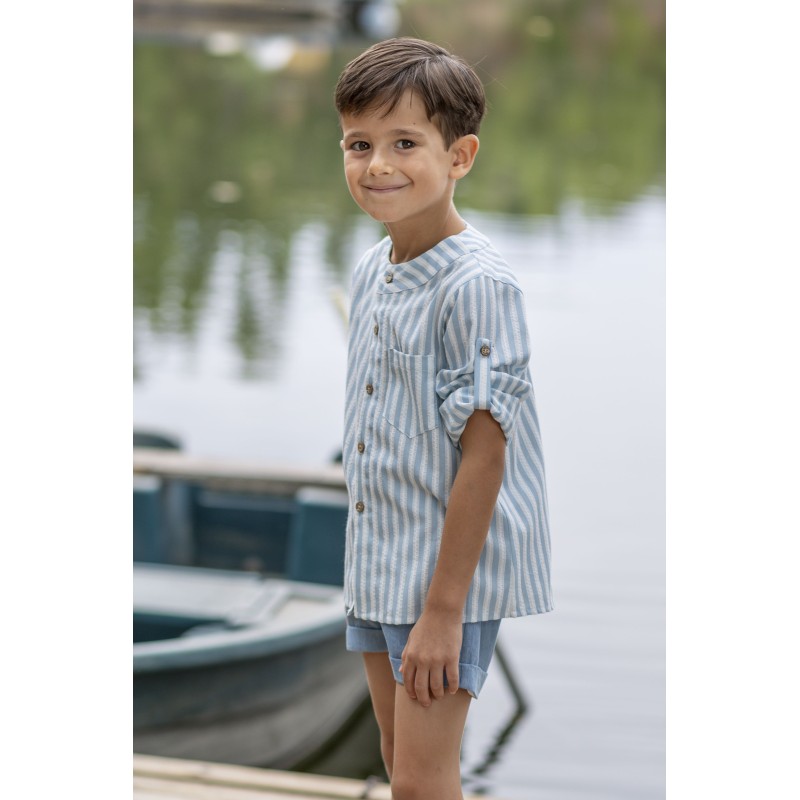 Camisa niño rayas azahar Boetie