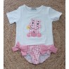 Conjunto niña camiseta y bañador hipopotamo rosa