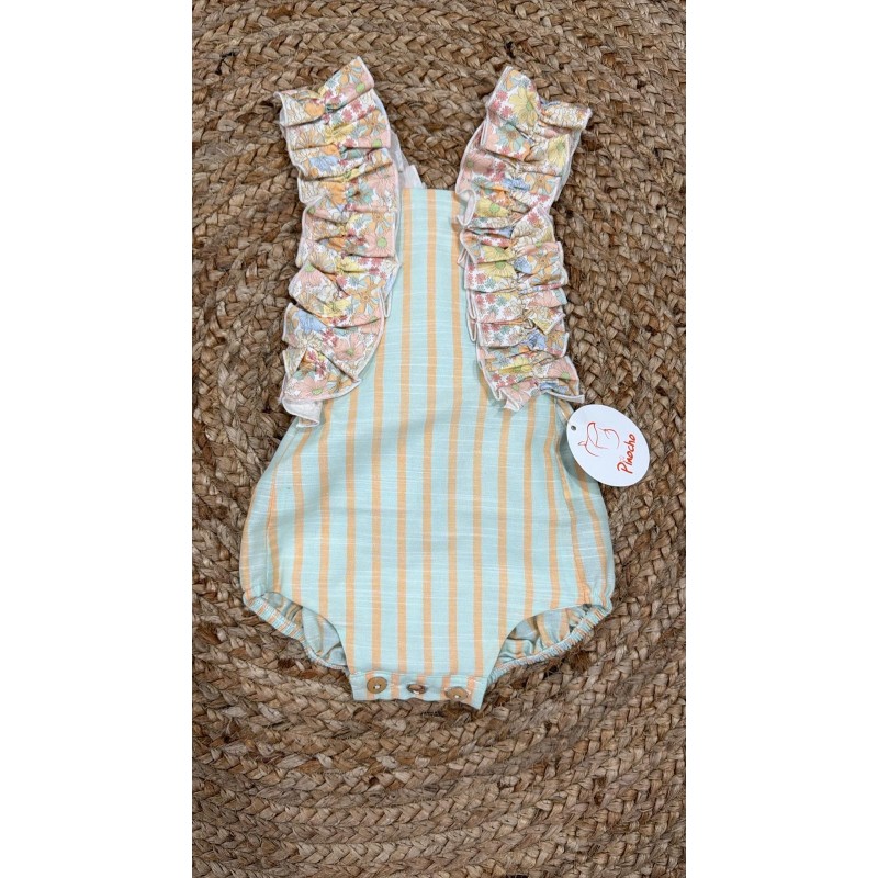 Rana piña y mango carrucha tirante flores