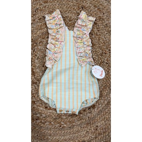 Rana piña y mango carrucha tirante flores