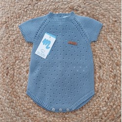 Pelele punto corto azulon