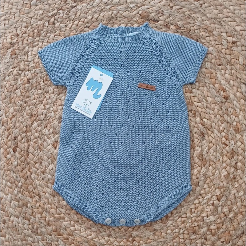 Pelele punto corto azulon