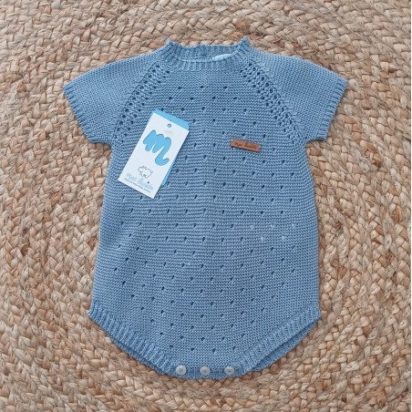 Pelele punto corto azulon