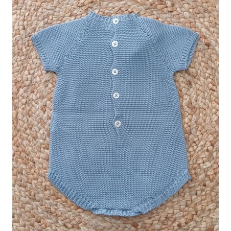 Pelele punto corto azulon