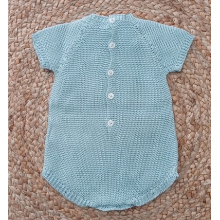 Pelele punto corto verde