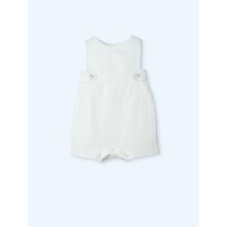 Peto blanco algodon relieve