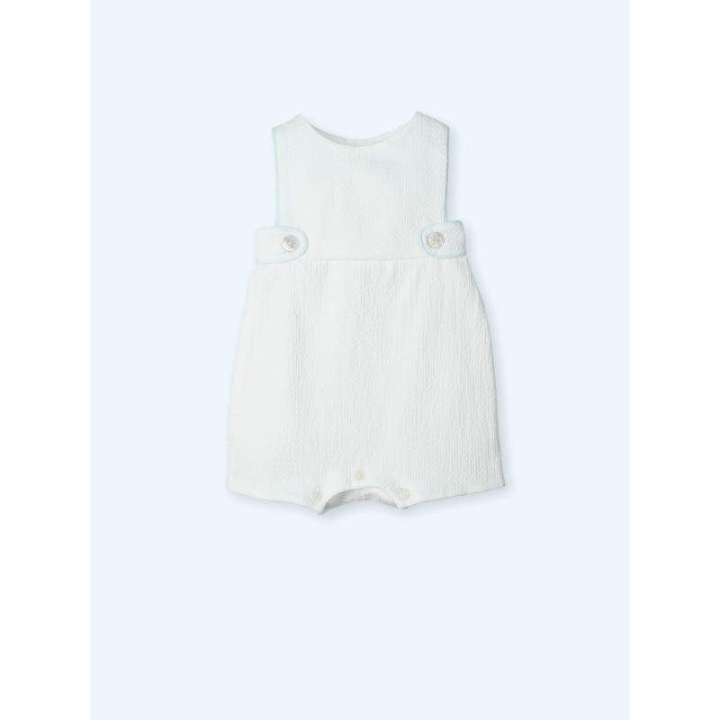 Peto blanco algodon relieve