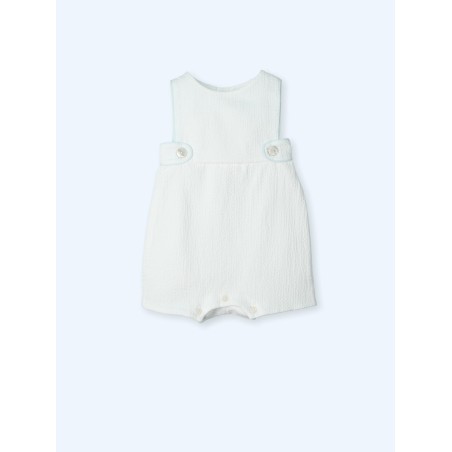 Peto blanco algodon relieve