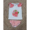 Conjunto camiseta y bañador niña sandia